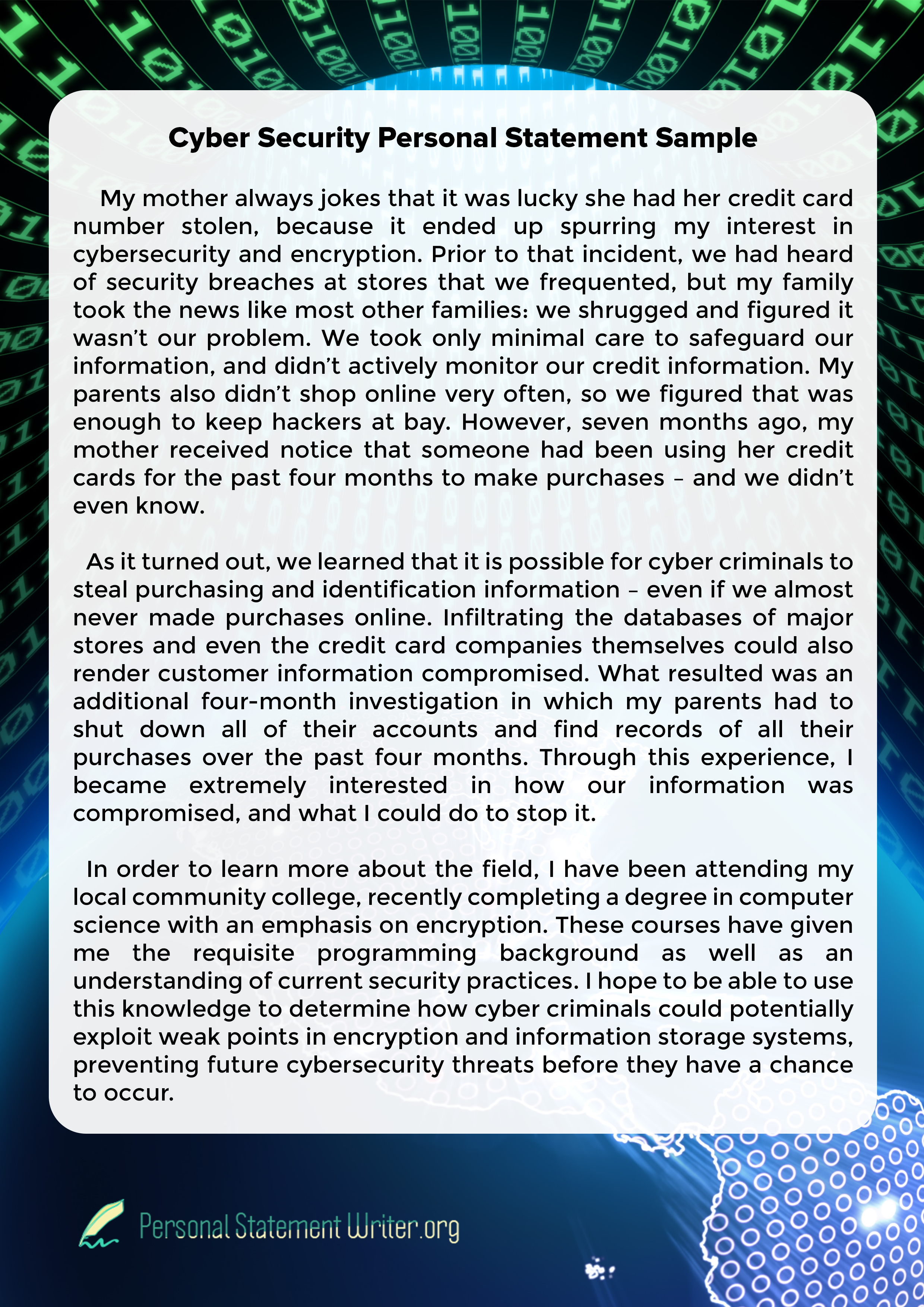 a personal statement is best defined as How to create a personal mission and vision statement for the year it inspires you to give your best and shapes your understanding of why you are doing what you do a mission statement does not define a long term future state but is more concerned with the present state. a personal statement is best defined as How to create a personal mission and vision statement for the year it inspires you to give your best and shapes your understanding of why you are doing what you do a mission statement does not define a long term future state but is more concerned with the present state.