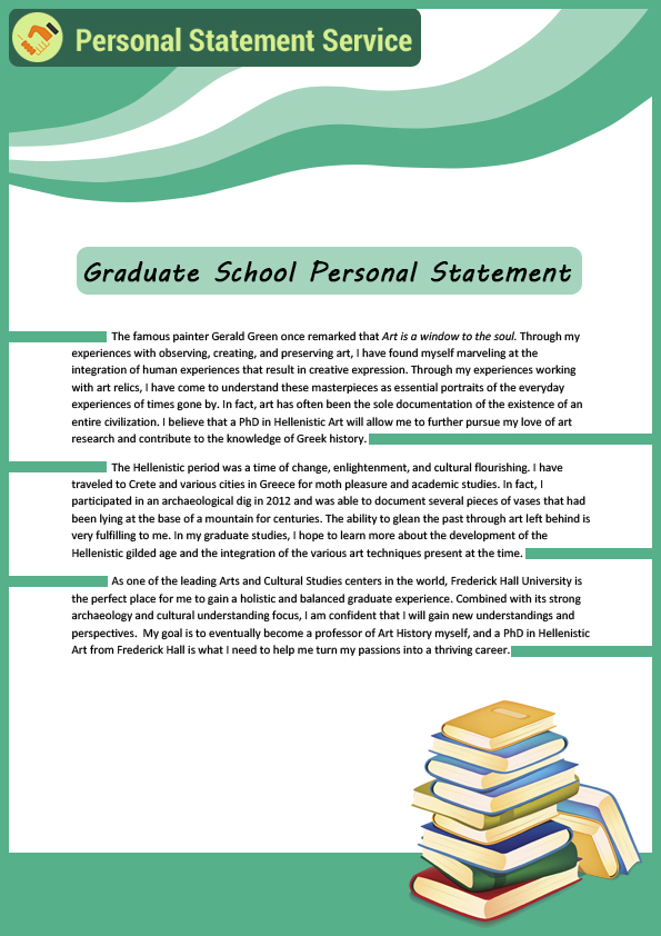 personal statement for graduate school sample essays pdf