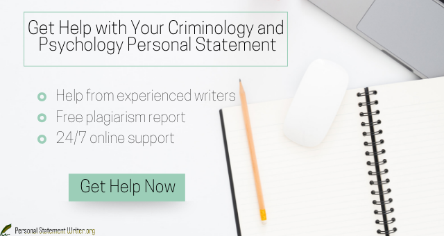 Criminology personal statement