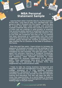 mba personal statement mba personal statement