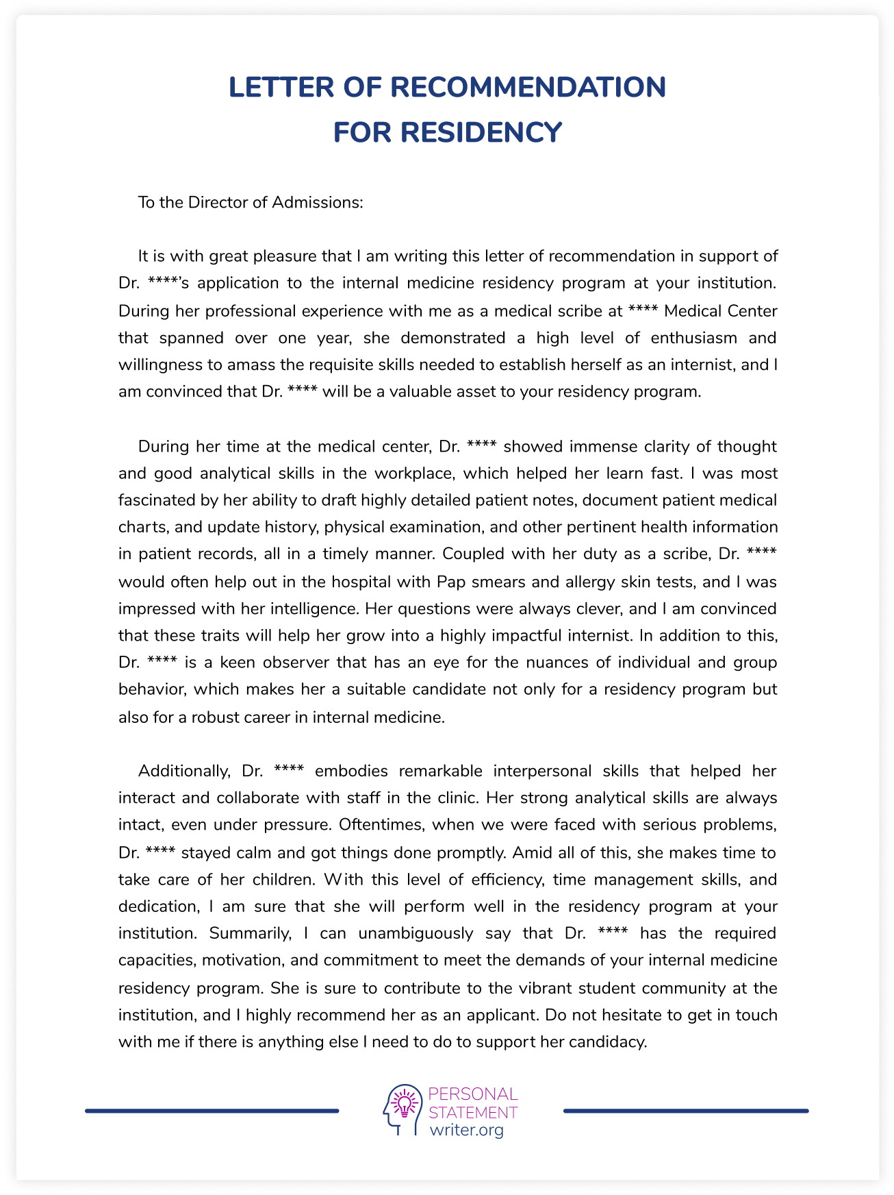 personal statement letter pdf