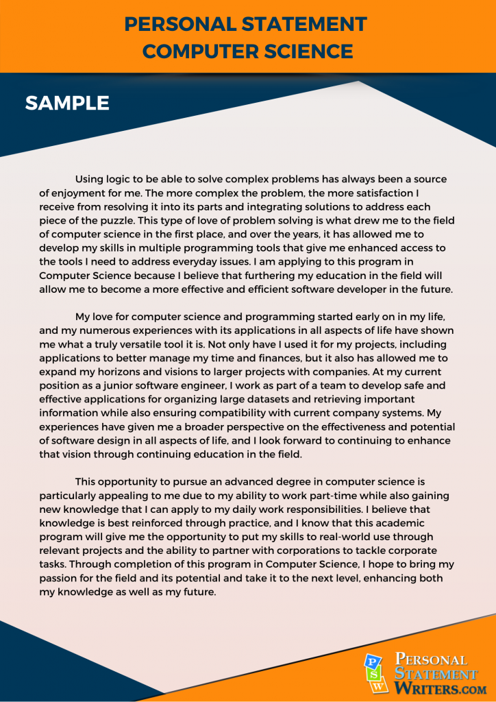 Computer Science Personal Statement Check The Best Samples
